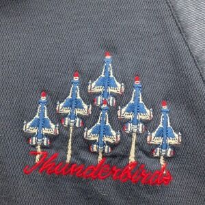 Air Force USAF Thunderbirds Polo Shirt Navy Blue Pacific Fleet Aviation Men 2XL